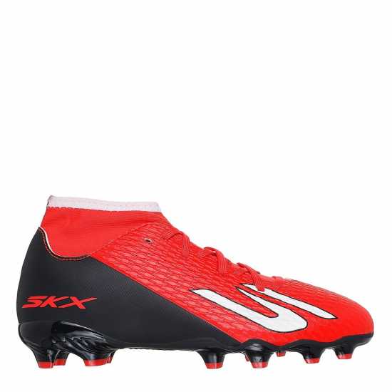Skechers Skx.2 Juniors Firm Ground Football Boots Red/Black 