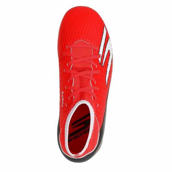 Skechers Skx.2 Juniors Firm Ground Football Boots Red/Black 