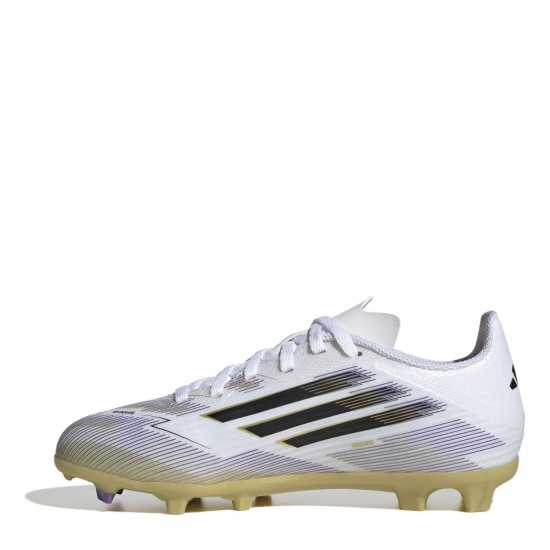 Детски футболни бутонки Adidas F50 League Juniors Firm Ground Football Boots Бяло/Черно/Злато Adidas F50 League Juniors Firm Ground Football Boots Бяло/Черно/Злато Детски футболни бутонки