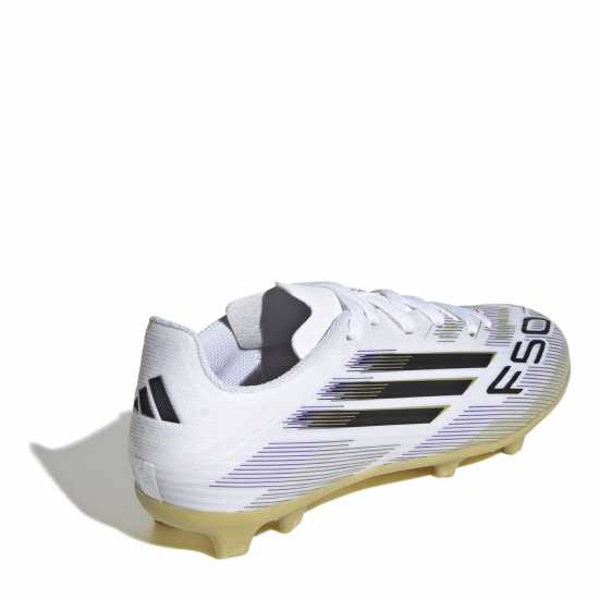 Детски футболни бутонки Adidas F50 League Juniors Firm Ground Football Boots Бяло/Черно/Злато Adidas F50 League Juniors Firm Ground Football Boots Бяло/Черно/Злато Детски футболни бутонки