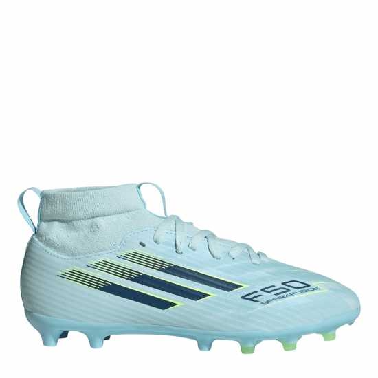 Adidas F50 League Juniors Firm Ground Football Boots Blue/Yellow Adidas F50 League Juniors Firm Ground Football Boots Blue/Yellow