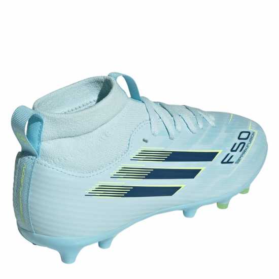 Adidas F50 League Juniors Firm Ground Football Boots Blue/Yellow Adidas F50 League Juniors Firm Ground Football Boots Blue/Yellow