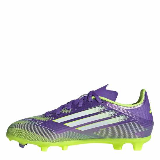 Детски футболни бутонки Adidas F50 League Juniors Firm Ground Football Boots Purple/White Adidas F50 League Juniors Firm Ground Football Boots Purple/White Детски футболни бутонки