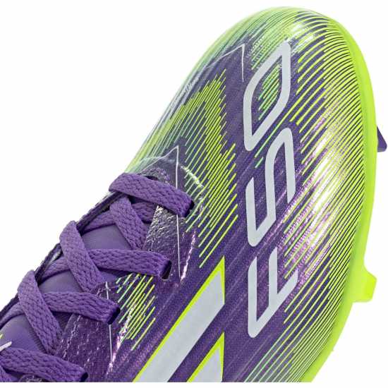 Детски футболни бутонки Adidas F50 League Juniors Firm Ground Football Boots Purple/White Adidas F50 League Juniors Firm Ground Football Boots Purple/White Детски футболни бутонки