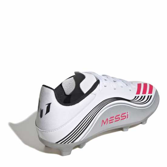 Adidas F50 League Juniors Firm Ground Football Boots Бяло/Червено Детски футболни бутонки