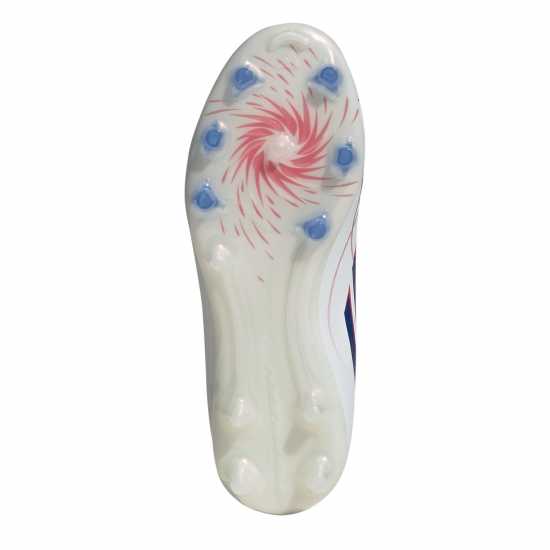 Adidas F50 League Juniors Firm Ground Football Boots White/Blue/Red Adidas F50 League Juniors Firm Ground Football Boots White/Blue/Red