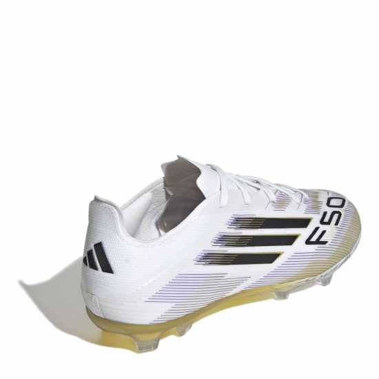 Детски футболни бутонки Adidas F50 Elite Juniors Firm Ground Football Boots Бяло/Черно/Злато Adidas F50 Elite Juniors Firm Ground Football Boots Бяло/Черно/Злато Детски футболни бутонки