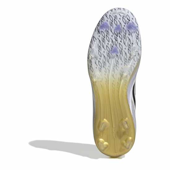 Детски футболни бутонки Adidas F50 Elite Juniors Firm Ground Football Boots Бяло/Черно/Злато Adidas F50 Elite Juniors Firm Ground Football Boots Бяло/Черно/Злато Детски футболни бутонки