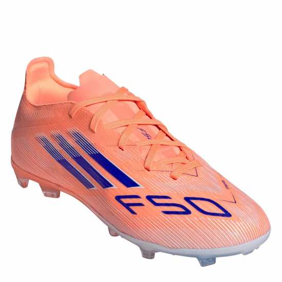 Adidas F50 Elite Juniors Firm Ground Football Boots Оранжево/Синьо 