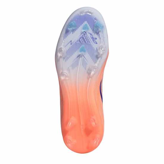 Adidas F50 Elite Juniors Firm Ground Football Boots Оранжево/Синьо 