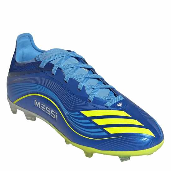 Adidas F50 Elite Juniors Firm Ground Football Boots Синьо/Жълто 
