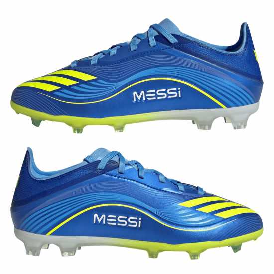 Adidas F50 Elite Juniors Firm Ground Football Boots Синьо/Жълто 