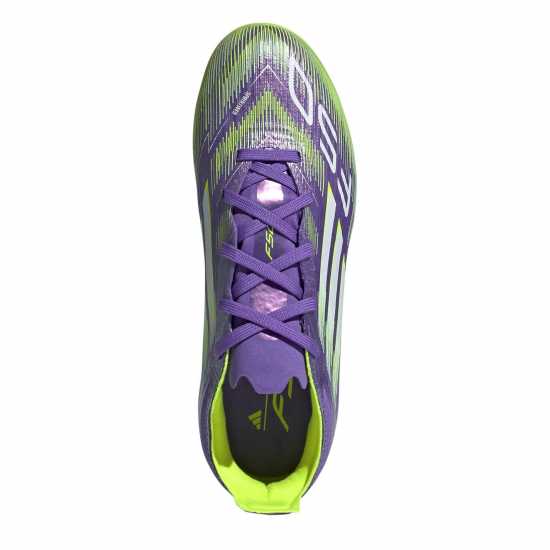 Adidas F50 Elite Juniors Firm Ground Football Boots Purple/White Детски футболни бутонки