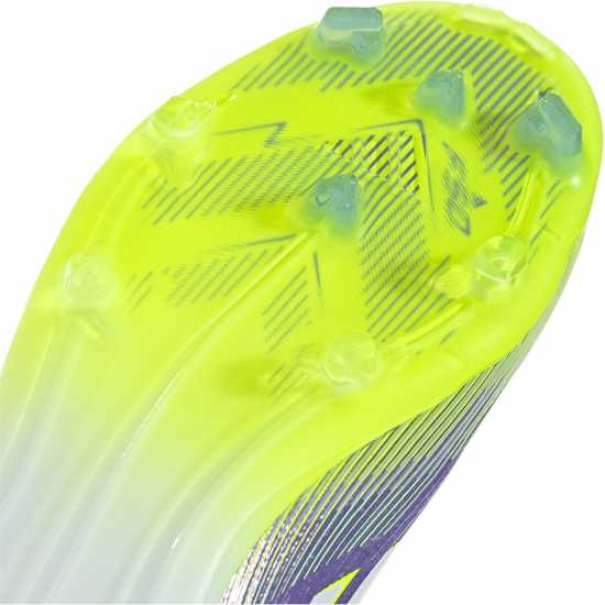 Adidas F50 Elite Juniors Firm Ground Football Boots Purple/White Детски футболни бутонки