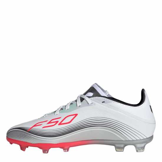 Adidas F50 Elite Juniors Firm Ground Football Boots Бяло/Червено Adidas F50 Elite Juniors Firm Ground Football Boots Бяло/Червено