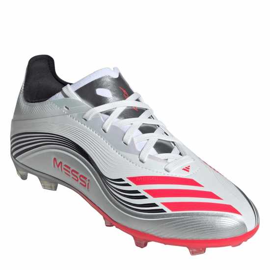 Adidas F50 Elite Juniors Firm Ground Football Boots Бяло/Червено Adidas F50 Elite Juniors Firm Ground Football Boots Бяло/Червено