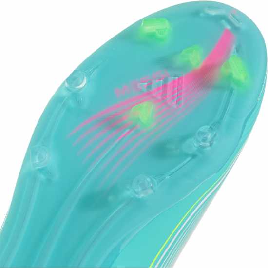 Adidas F50 Elite Juniors Firm Ground Football Boots Wht/Pink/Blue Adidas F50 Elite Juniors Firm Ground Football Boots Wht/Pink/Blue