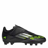 Adidas F50 Club Juniors Firm Ground Football Boots Black/Lemon Детски футболни бутонки