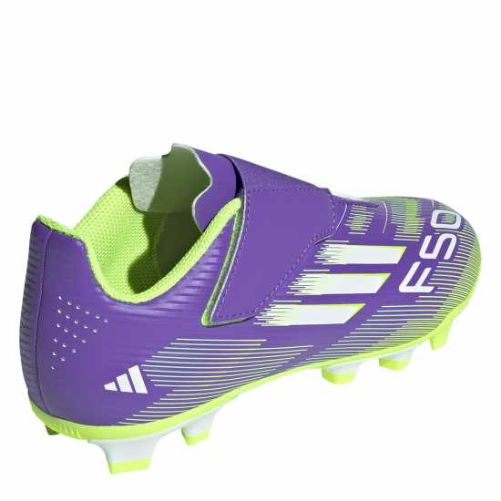 Adidas F50 Club Juniors Firm Ground Football Boots Purple/White Детски футболни бутонки