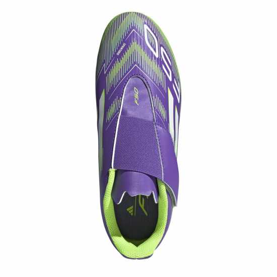 Adidas F50 Club Juniors Firm Ground Football Boots Purple/White Детски футболни бутонки