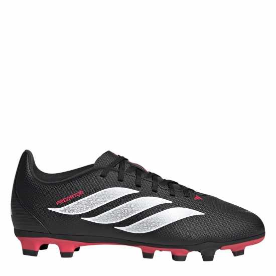Adidas Kids' Predator Club Firm Ground Football Boots Black/Red 