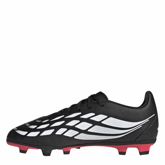 Adidas Kids' Predator Club Firm Ground Football Boots Black/Red 