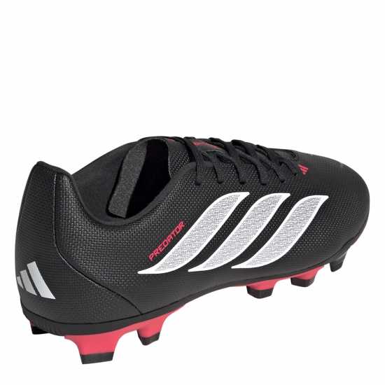 Adidas Kids' Predator Club Firm Ground Football Boots Black/Red 