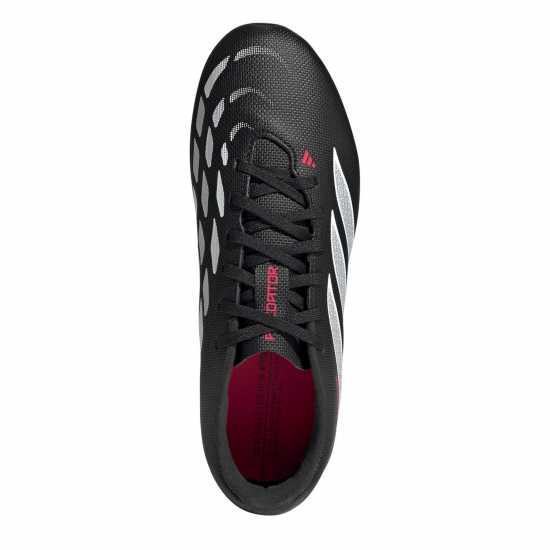Adidas Kids' Predator Club Firm Ground Football Boots Black/Red 