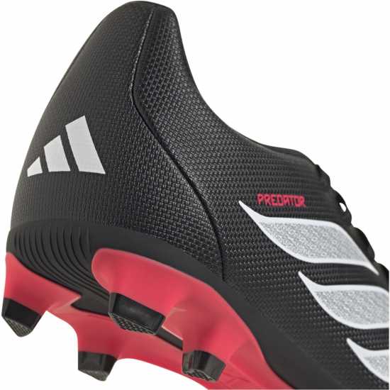 Adidas Kids' Predator Club Firm Ground Football Boots Black/Red 