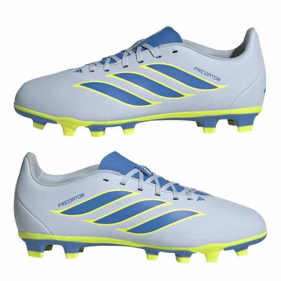 Adidas Kids' Predator Club Firm Ground Football Boots Blue/Yellow 
