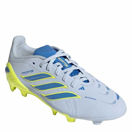 Adidas Juniors Predator Elite Firm Ground Football Boots Blue/Yellow Adidas Juniors Predator Elite Firm Ground Football Boots Blue/Yellow