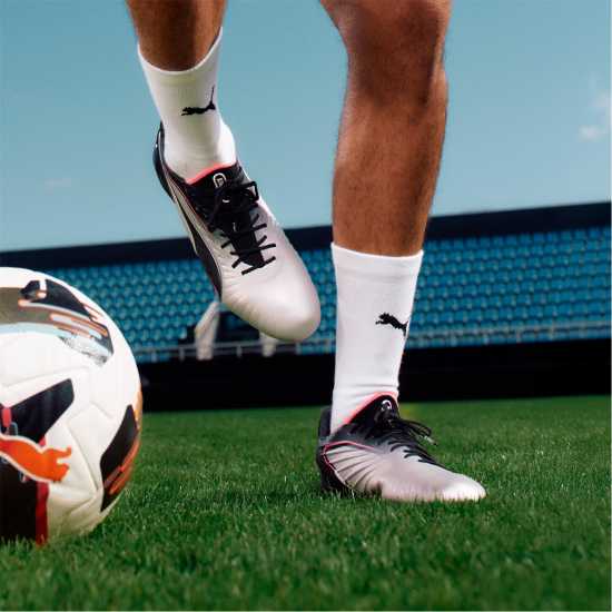Puma Детски Футболни Бутонки King Ultimate Firm Ground Football Boots Juniors Puma Silver Puma Детски Футболни Бутонки King Ultimate Firm Ground Football Boots Juniors Puma Silver
