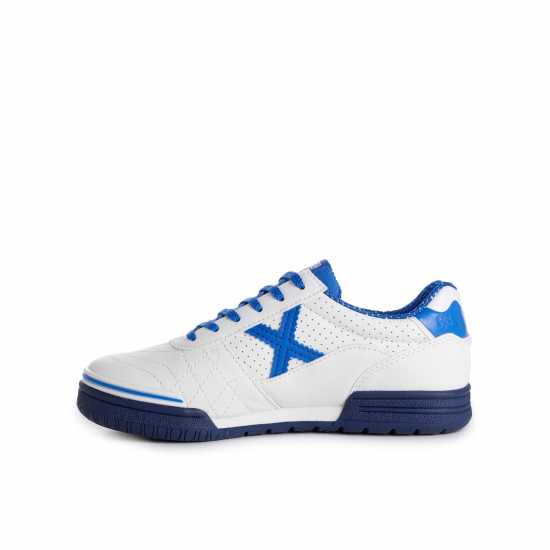 Munich Profit Trainers Junior Бяло/Морско синьо Детски футболни бутонки