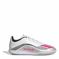 Adidas F50 Club Juniors Indoor Football Boots White/Red Детски футболни бутонки