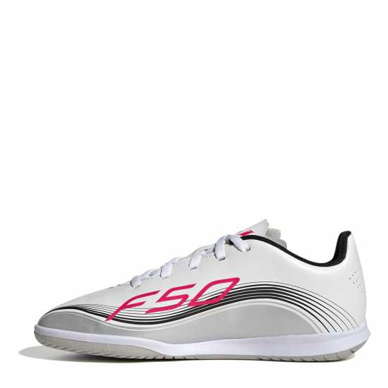 Adidas F50 Club Juniors Indoor Football Boots White/Red Детски футболни бутонки
