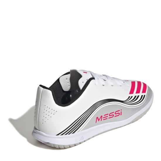 Adidas F50 Club Juniors Indoor Football Boots White/Red Детски футболни бутонки