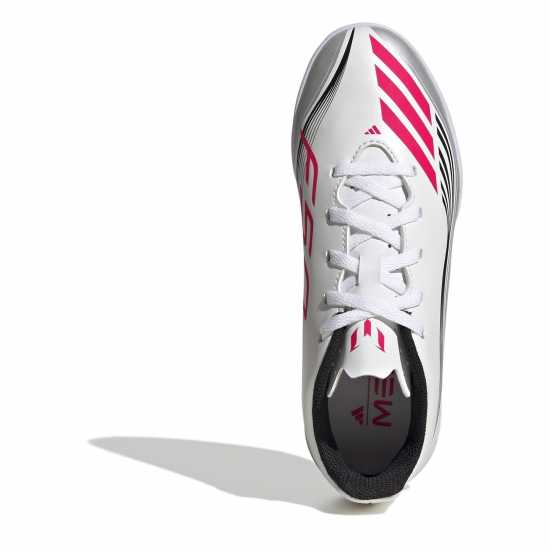 Adidas F50 Club Juniors Indoor Football Boots White/Red Детски футболни бутонки