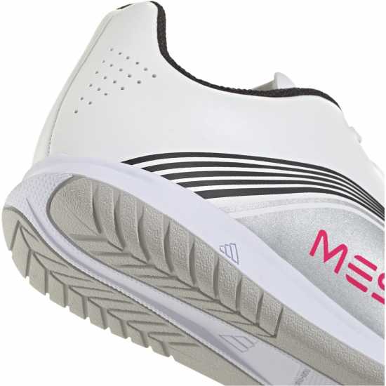 Adidas F50 Club Juniors Indoor Football Boots White/Red Детски футболни бутонки