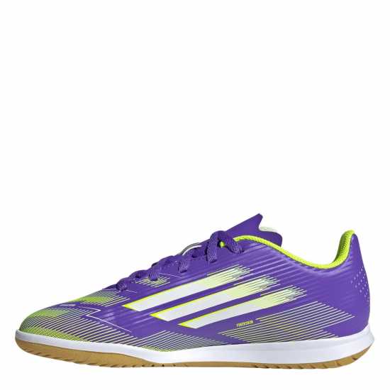 Adidas F50 Club Juniors Indoor Football Boots Purple/White Детски футболни бутонки