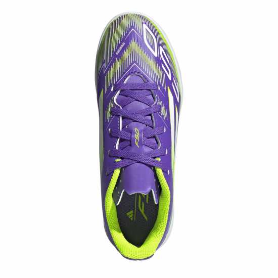 Adidas F50 Club Juniors Indoor Football Boots Purple/White Детски футболни бутонки