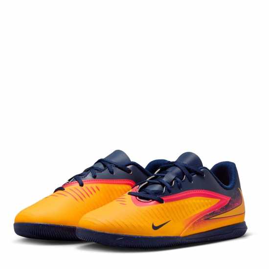 Nike Phantom 6 Club Juniors Indoor Football Boots Orange/Volt Детски футболни бутонки