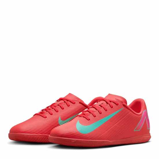 Nike Mercurial Vapor 16 Club Juniors Indoor Football Boots Червено/Зелено Детски футболни бутонки
