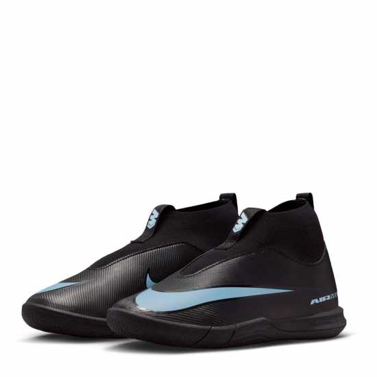 Nike Mercuial Superfly 10 Academy Juniors Indoor Football Boots Black/Blue Детски футболни бутонки