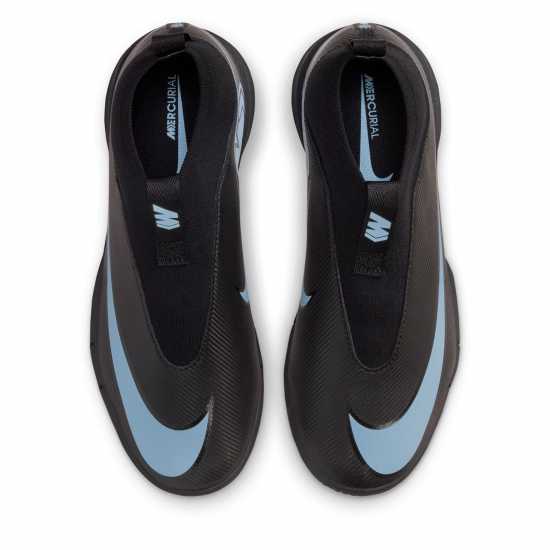 Nike Mercuial Superfly 10 Academy Juniors Indoor Football Boots Black/Blue Детски футболни бутонки