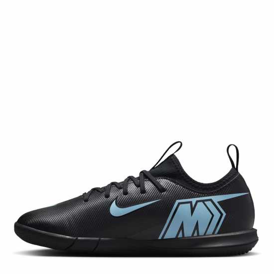 Nike Mercurial Vapor 16 Academy Juniors Indoor Football Boots Black/Blue Детски футболни бутонки