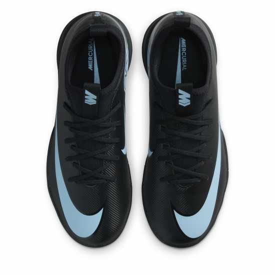 Nike Mercurial Vapor 16 Academy Juniors Indoor Football Boots Black/Blue Детски футболни бутонки
