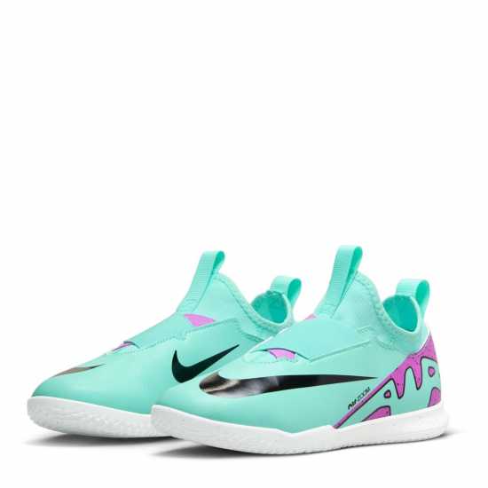 Nike Маратонки Mercurial Vapor 15 Academy Junior Indoor Court Trainers Blue/Pink/White Детски футболни бутонки