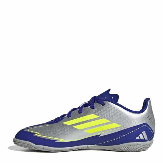 Adidas F50 Club Junior Indoor Football Boots Silver/Blue 
