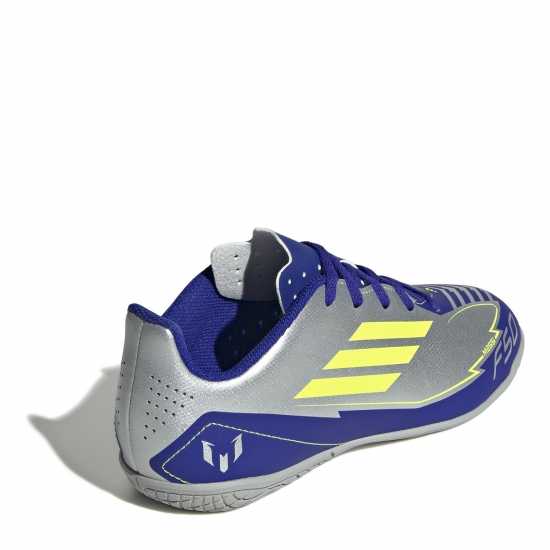 Adidas F50 Club Junior Indoor Football Boots Silver/Blue 