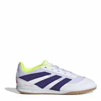 Adidas Predator Club Junior Indoor Court Football Boots Бяло/Розово 